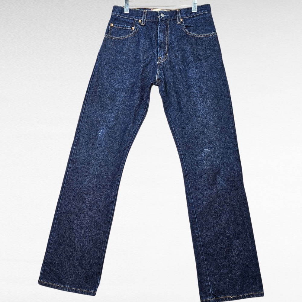 VTG Levi's 517 Boot Cut Jeans Mens 31x32 Indigo Blue Denim Dark Wash 2003 Y2K